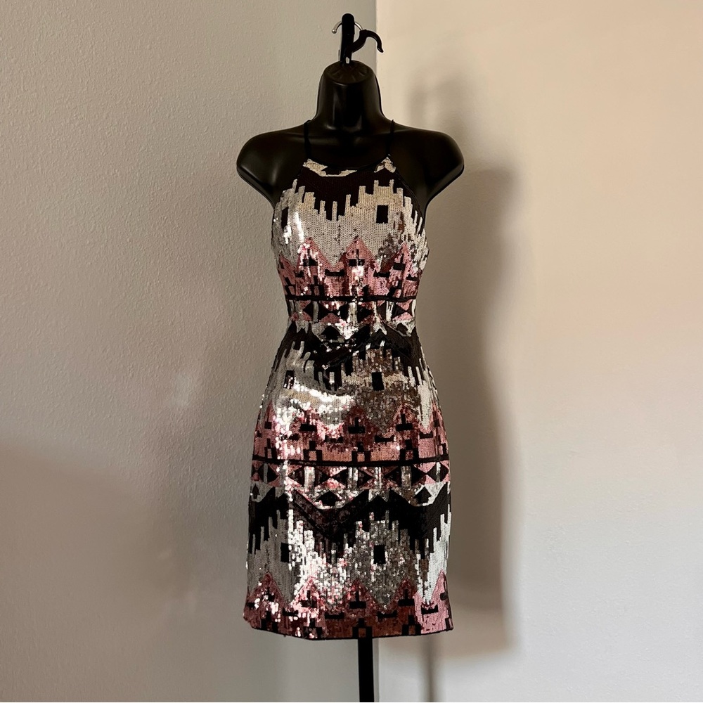 Sparkly Tricolor Dress 🩶